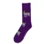 ShuttleSocks Adult Brown And White Spaniel Socks - Purple - Size 8-12